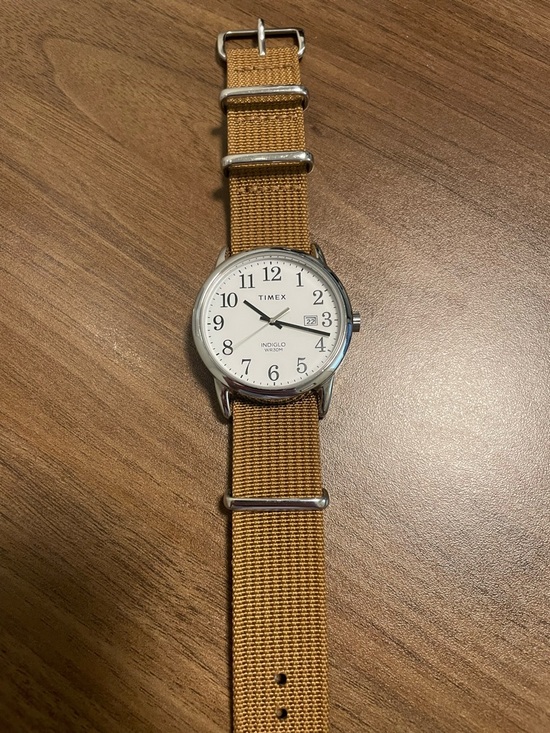 Timex Other - Timex Easy Reader Watch with Tan Nylon Strap